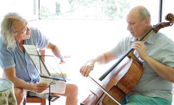 Thomas Fortmann, composer, with Mischa Quint