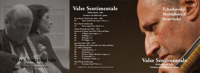 Valse Sentimentale: Tchaikovsky, Shostakovich, Stravinsky