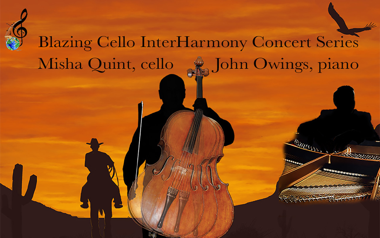 Blazing Cello Opens InterHarmony Concert Series in Fort Worth with Misha Quint and John Owings on Feb 3 at 2PM